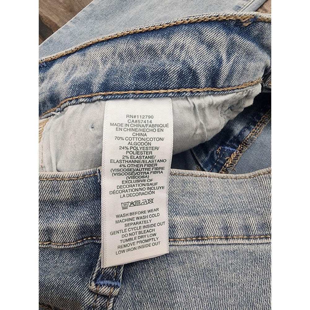 True Religion BECCA Mid Rise Flap Bootcut Jeans Woman's 29 Light Lakeside Wash - Picture 12 of 16